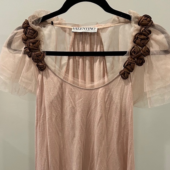 Valentino T-Shirt Couture Rose - Picture 1 of 5